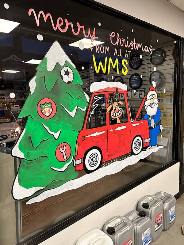 Merry Christmas window art